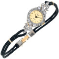 14K Gold Bulova Ladies Diamond Watch Bracelet 42668
