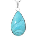 Natural Sleeping Beauty Turquoise Pendant 42734