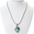 Native American Sterling Silver Royston Turquoise Pendant 37587