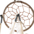 Navajo Made Leather Dreamcatcher Woven Sinew Web 42759