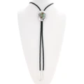 Western Turquoise Native American Sterling Silver Bolo Tie 42855