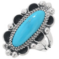 Navajo Sterling Silver Turquoise Ring 42285