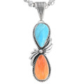 Sleeping Beauty Turquoise Spiny Oyster Pendant 42933