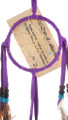 3 Inch Navajo Dreamcatcher Purple Leather 42938