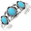 Sterling Silver Sleeping Beauty Turquoise Bracelet 42966