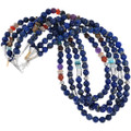 Authentic Rose Singer Lapis Beaded Necklace 31054