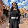 Kingman Turquoise Navajo Style Concho Belt 13142