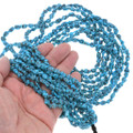 Deep Blue Spiderweb Turquoise Nuggets Untreated Beads 37629