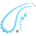 Graduated Blue Turquoise Beads Necklace Example