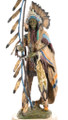 Peaceful Warrior Chief Polychrome Bronze 43295