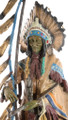 Native American Chief Peace Pipe Feather Headdress 43295