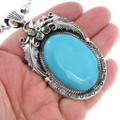 Ithaca Peak Turquoise Navajo Pendant 43483