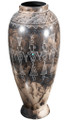 Dance Circle Figural Horsehair Acoma Vase 43577