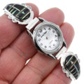 Opal Inlaid with Onyx Ladies Watch 43586