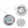 Sterling Silver Navajo Turquoise Earrings 43709