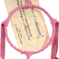 Pink Dreamcatcher Leather Wrapped Artist Mae Stone 43732