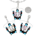 Native American Turquoise Butterfly Pendant 43741