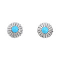 Sterling Silver Turquoise Post Earrings 43304