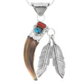 Native American Bear Claw Pendant 43827