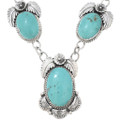 Native American Turquoise Y Necklace 43874