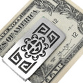 Sunface Symbol Navajo Silver Money Clip 43916
