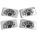Silver Native American Bear Design by Thomas Begay 0475