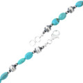 Alternating Turquoise Silver Bead Necklace Artist Lula Begay 44002