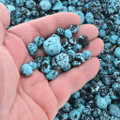 Black Spiderweb Turquoise Nuggets Gibbsite 37825