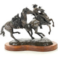 "Beyond Civilization" Sculpture Wild West Cowboy Bronze 44062