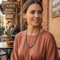 Navajo Desert Pearls Sterling Necklace 44069