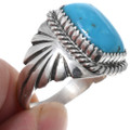 Silver Fancy Turquoise Ring 44100