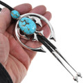 Turquoise Sterling Silver Naja Bolo Tie 44122