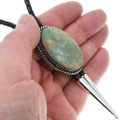 Hand Made Green Turquoise Western Bolo Tie 44161