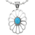 Sterling Silver Turquoise Pendant 44179