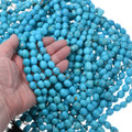 11mm x 13mm Rounded Oval Chunky Turquoise Beads 37847