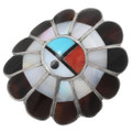 Old Pawn Zuni Sunface Ladies Ring 44187