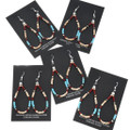 Navajo Heishi Earrings French hook Hoops 44232
