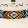 Southwest Navajo Pattern Beaded Cowboy Hat Band 43300