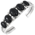 Sterling Silver Ladies Onyx Bracelet 27923