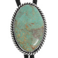 Navajo Sterling Silver Turquoise Bolo Tie 44163