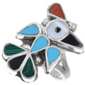 Vintage Zuni Inlaid Thunderbird Ring 44331