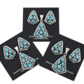 Navajo Cluster Design Pendant Earrings Blue Turquoise Jewelry Set 44344
