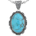  Sterling Silver Turquoise Pendant 44365