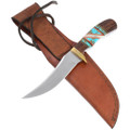 Turquoise Ironwood Fixed Blade Skinner Knife 44392
