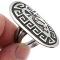 Authentic Navajo Old Pawn Sterling Silver Ring 44403