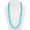 Hand Beaded Natural Sleeping Beauty Turquoise Necklace 44410