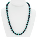 Navajo Turquoise Onyx Necklace 44417