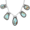 Sterling Silver Kings Manassa Turquoise Jewelry Set 42661