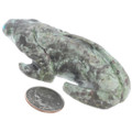 Genuine Serpentine Lizard Animal Fetish Authentic Zuni 37944
