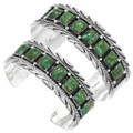 Native American Sterling Silver Bracelet Emerald Valley Turquoise 44449